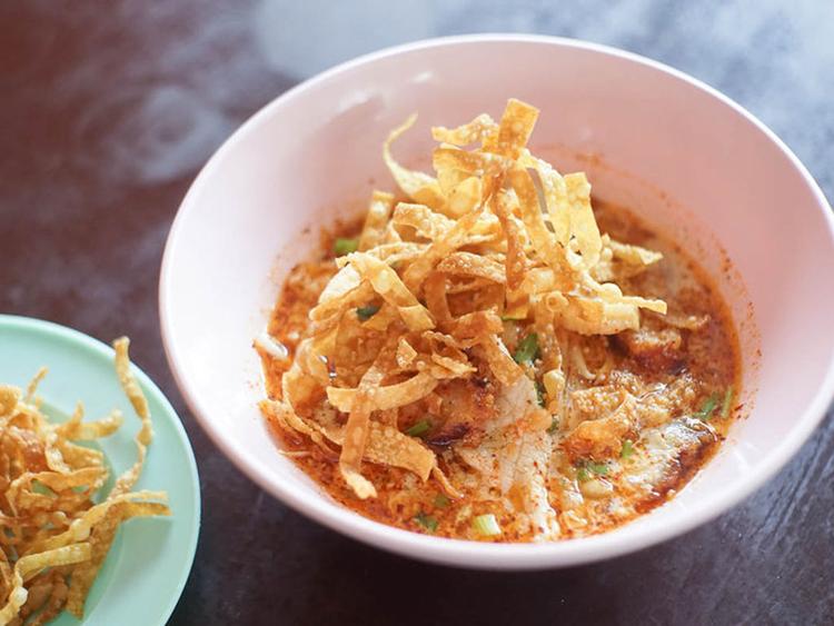 Crispy Pork Tom Yum Noodles