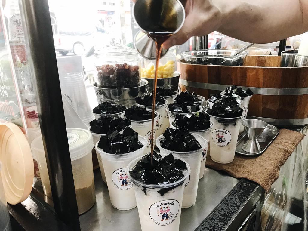 Grass Jelly, Fresh Milk, Smile Cow