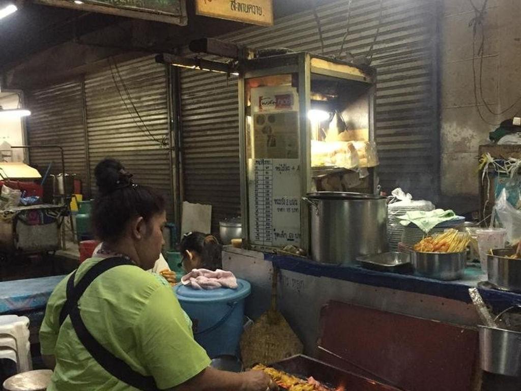 Pork satay at Aunt Kaek's restaurant