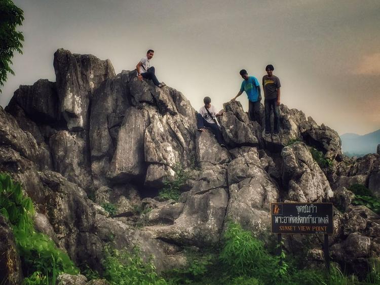 Tham Pha Hong, a sunset view point