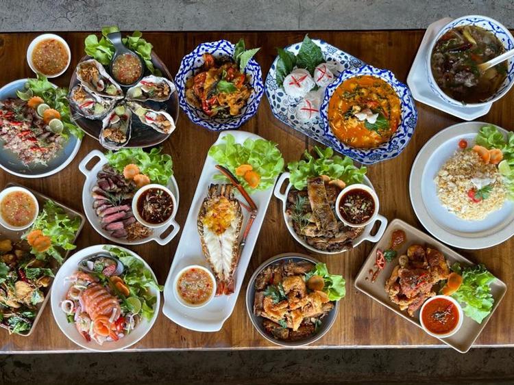 ตำตำ ครัวกุ้งเผา ขนมจีนน้ำยาปู